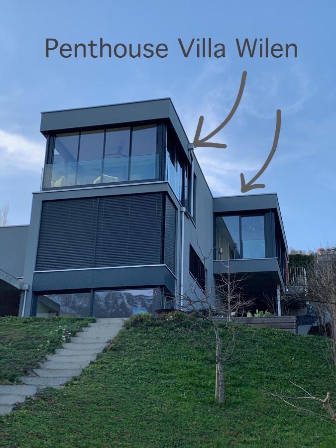 Luxury Loft On Top Of Villa Wilen With Tremendous Views By The Lake Sarnen Exterior photo