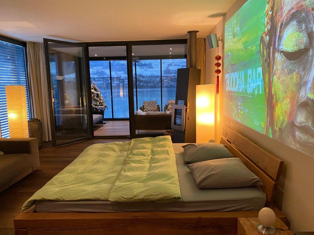 Luxury Loft On Top Of Villa Wilen With Tremendous Views By The Lake Sarnen Exterior photo