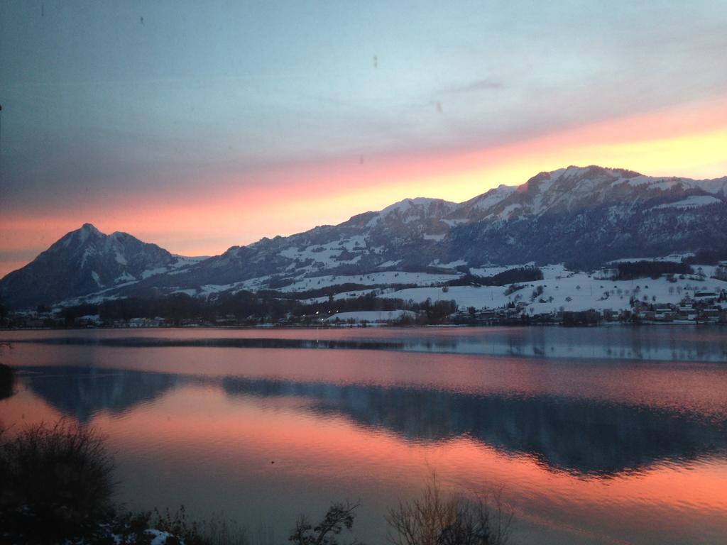 Luxury Loft On Top Of Villa Wilen With Tremendous Views By The Lake Sarnen Exterior photo